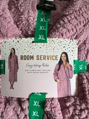 Room Service Cozy Wrap Robe - Pink